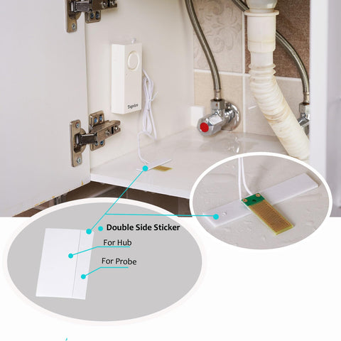 Topvico adhesive-mount option enables quick, reusable installation in RVs or basements.