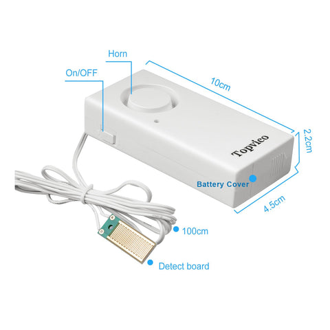 Topvico water leak sensor extended cable 37.8 inches for hard-to-reach areas.