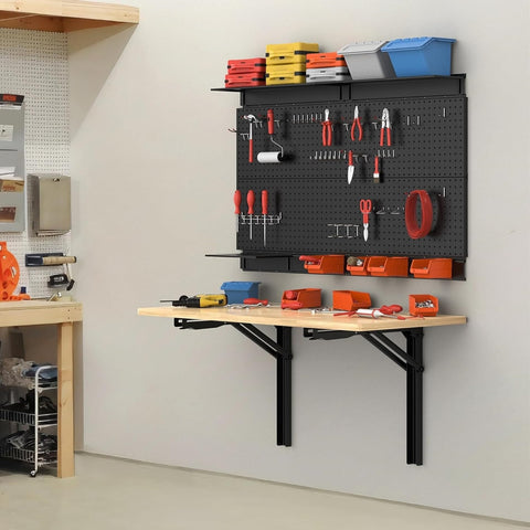 TORACK 550lb-capacity bracket supports heavy items when anchors and studs are properly used