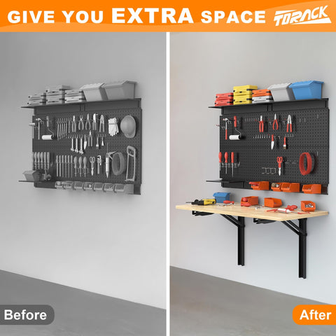 TORACK 550 lb capacity supports heavy components during home projects.