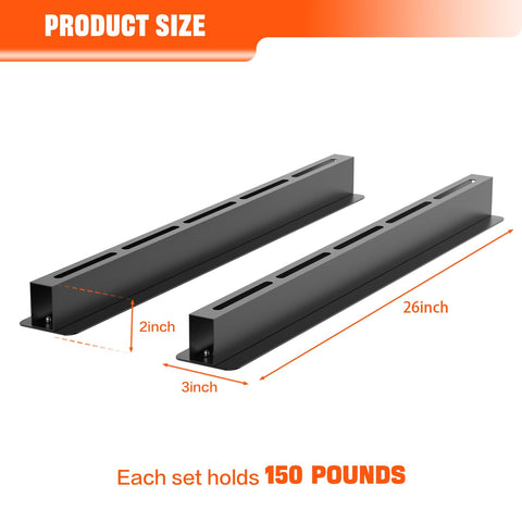 TORACK adjustable bin rails for ceiling adapt to different bin sizes
