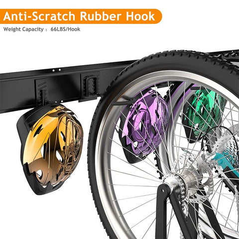 TORACK bike racks mounted on wall keep bikes organized and accessible.