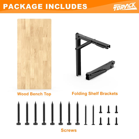 TORACK complete kit includes brackets, hardware, and instructions for easy setup.