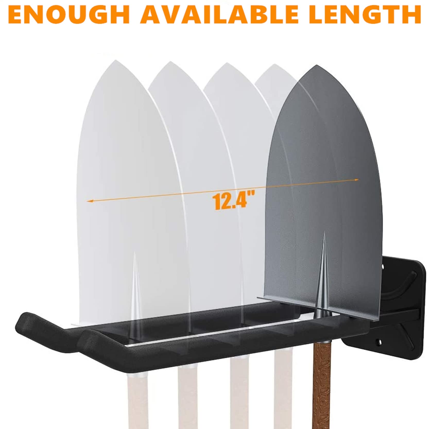 TORACK double-hook wall mount keeps cords and hoses neatly organized