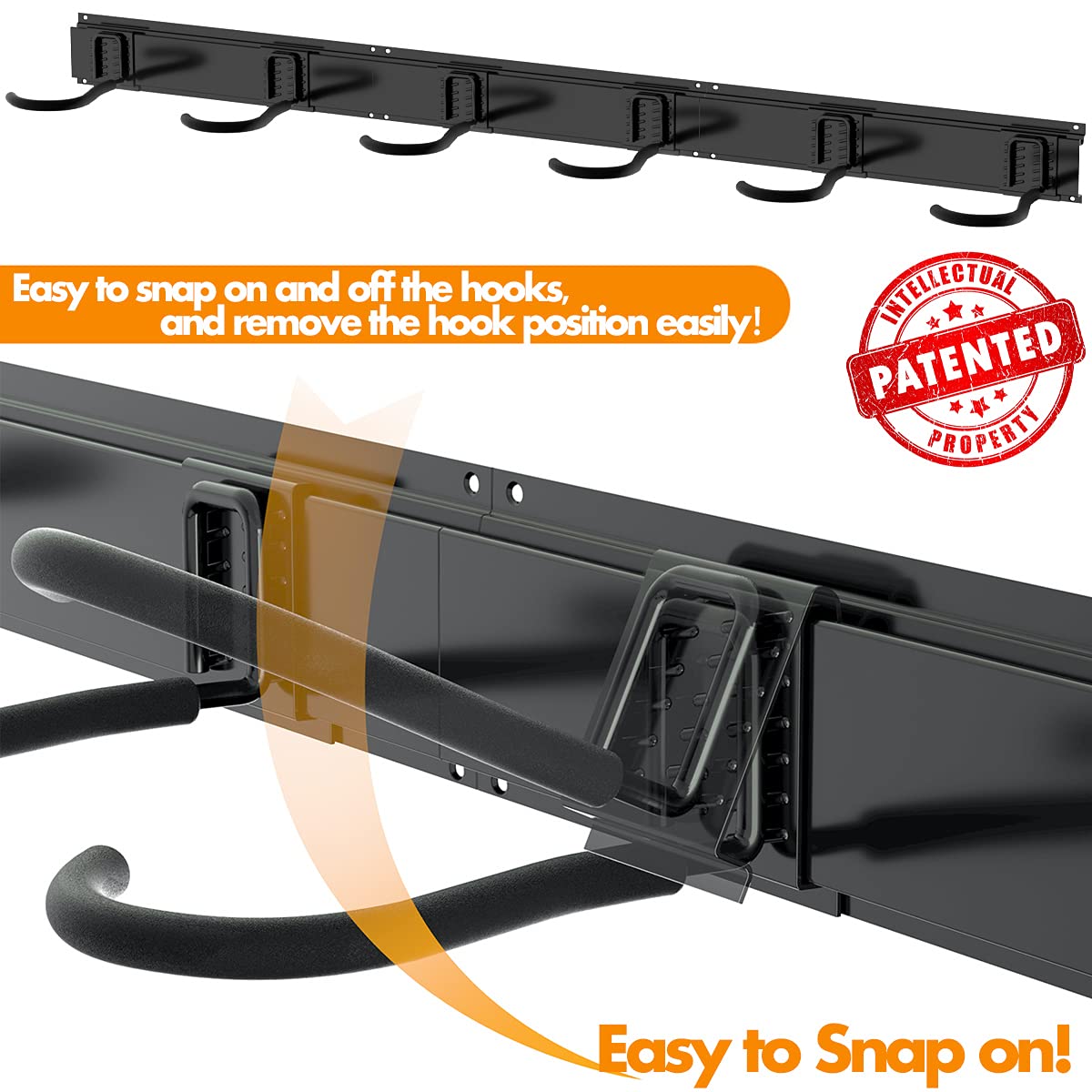 TORACK fat-tire compatibility enables quick, secure on/off storage.