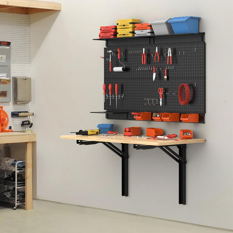TORACK 18x17-inch folding brackets provide sturdy support for heavy tasks.
