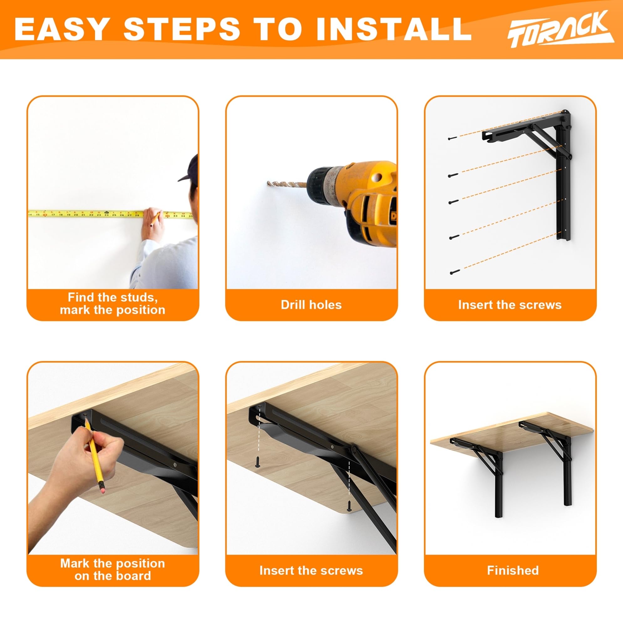 TORACK ideal for garage projects, crafts, and laundry folding tasks.