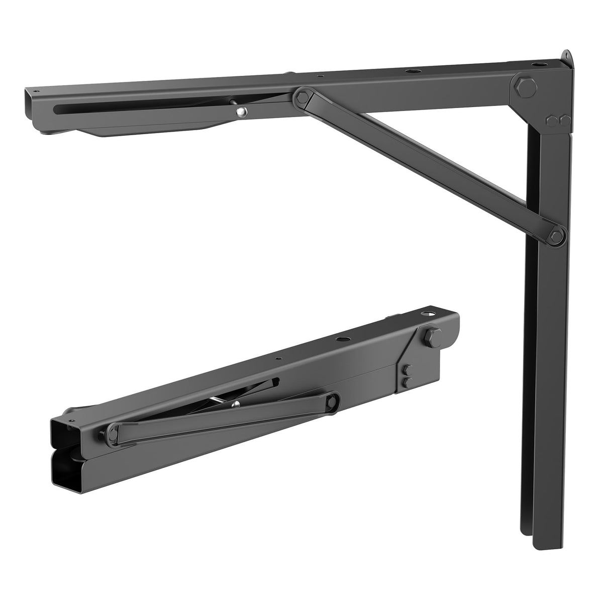 TORACK heavy-duty folding bracket 18-inch closed for garage organization and space saving