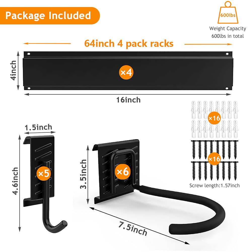 TORACK rubber sleeves protect bike finishes during storage.