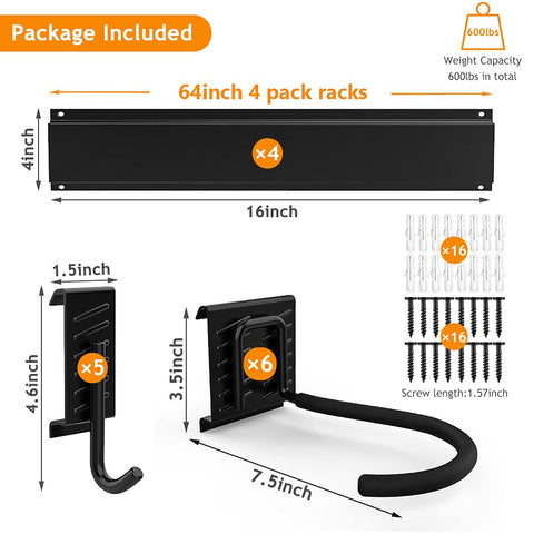 TORACK rubber sleeves protect bike finishes during storage.