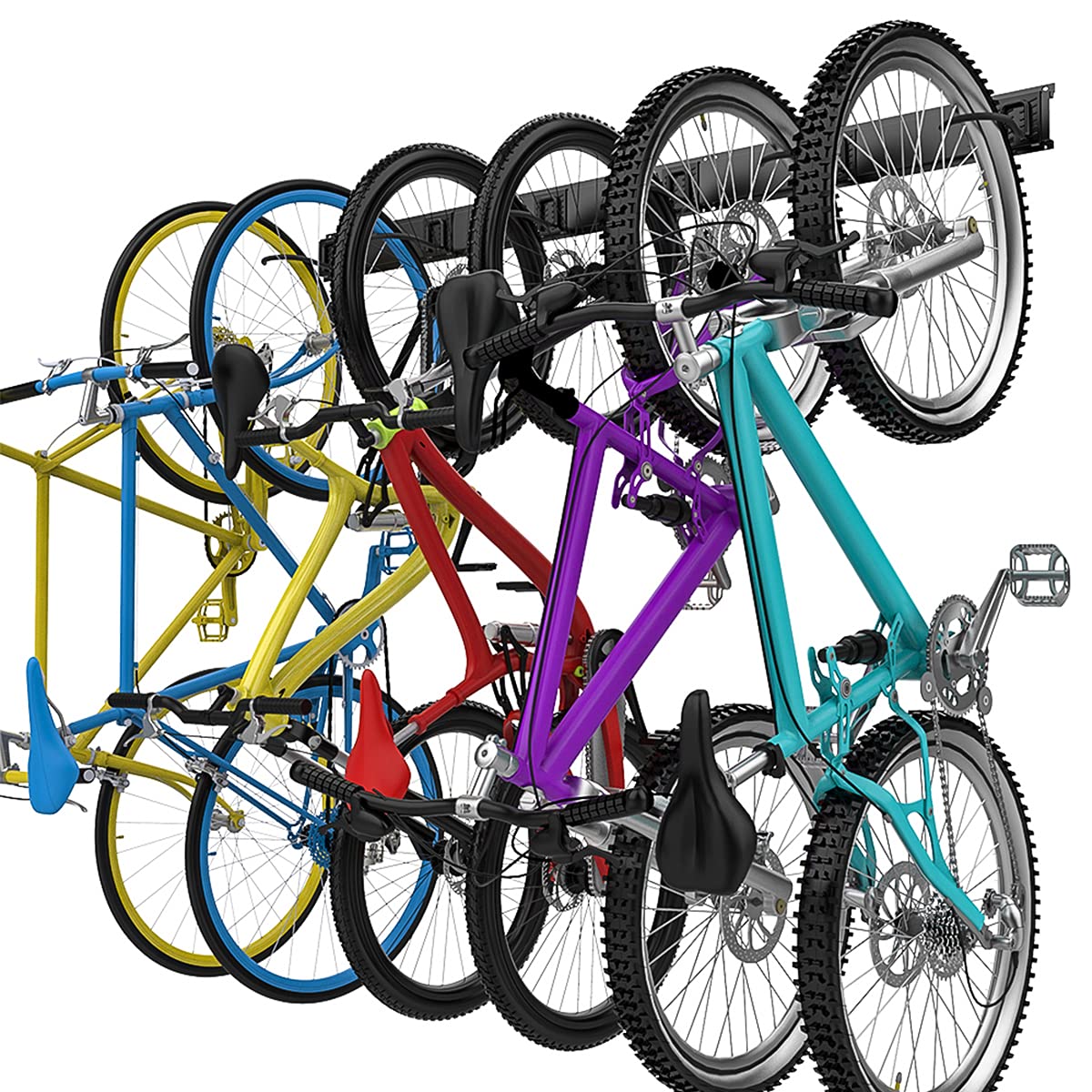 TORACK wall-mounted bike rack closeup showing secure hook design.