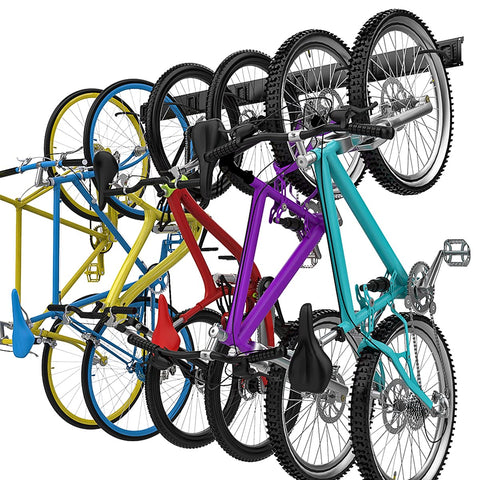 TORACK wall-mounted bike rack closeup showing secure hook design.