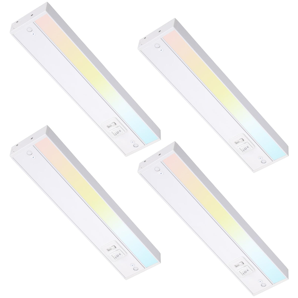 Torchstar 12-inch LED under-cabinet light front view for clear kitchen task lighting.