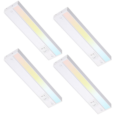 Torchstar 12-inch LED under-cabinet light front view for clear kitchen task lighting.