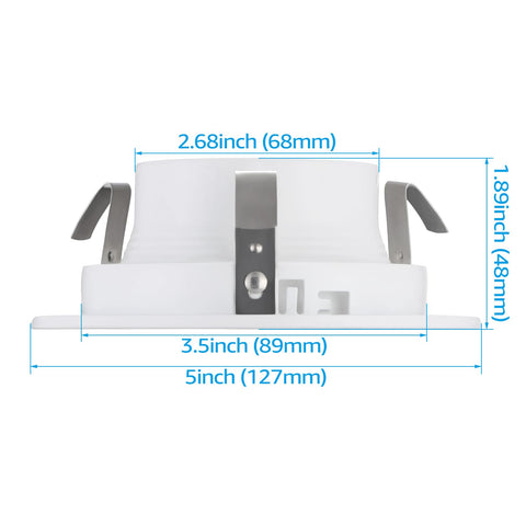 TORCHSTAR 12 pack 4 inch recessed trim fits Halo and Juno remodel housings for easy upgrades