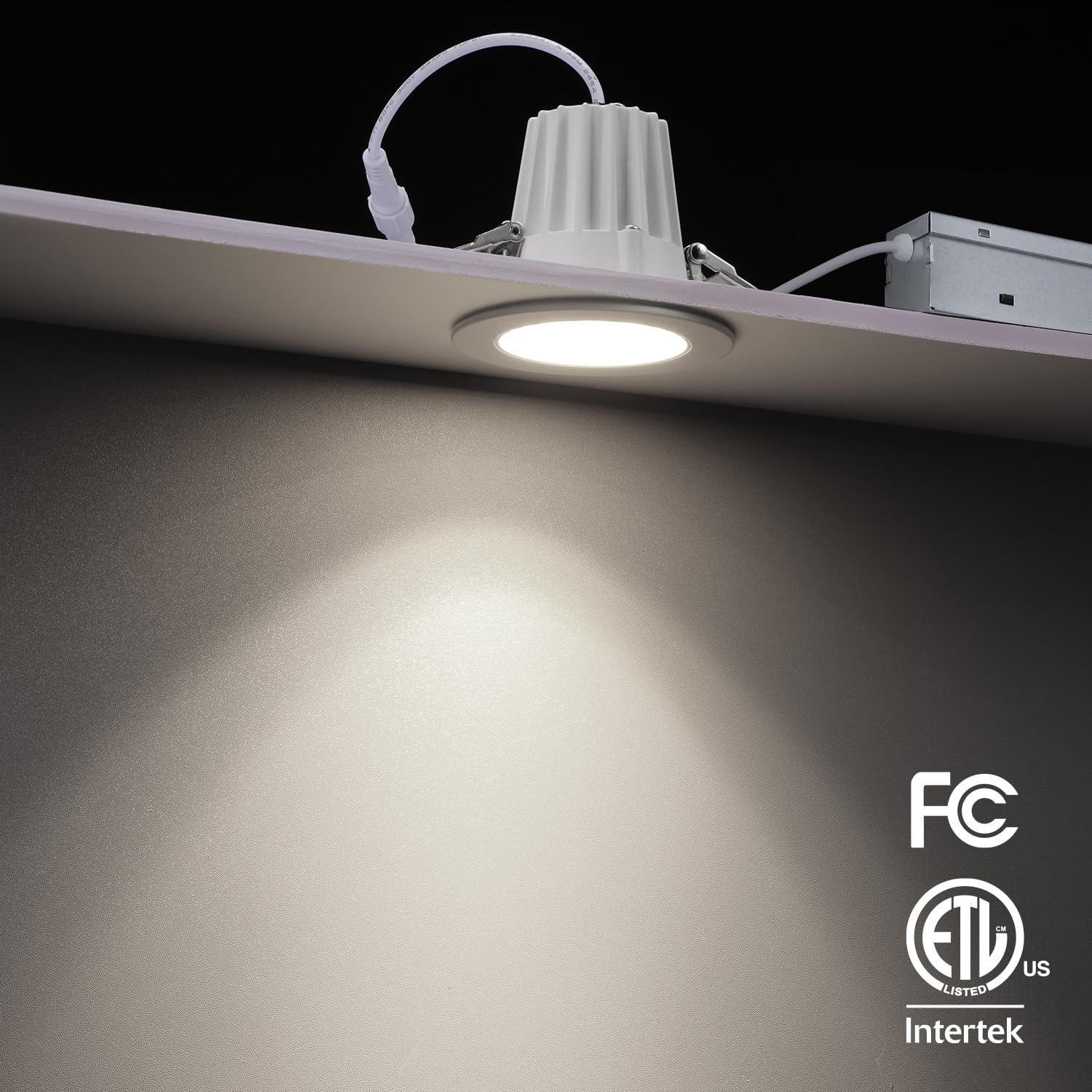 TORCHSTAR 2in recessed light demonstrates 5CCT flexibility for adaptable mood lighting.
