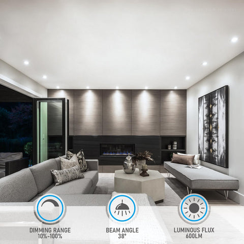 TORCHSTAR 2in recessed light uses die-cast aluminum for durable performance.