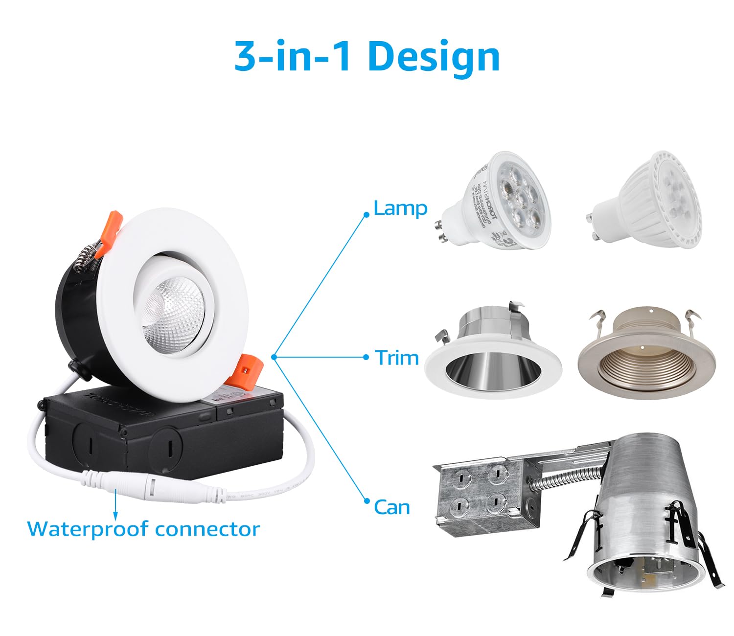 TORCHSTAR 30° beam angle focuses light on accents with minimal glare