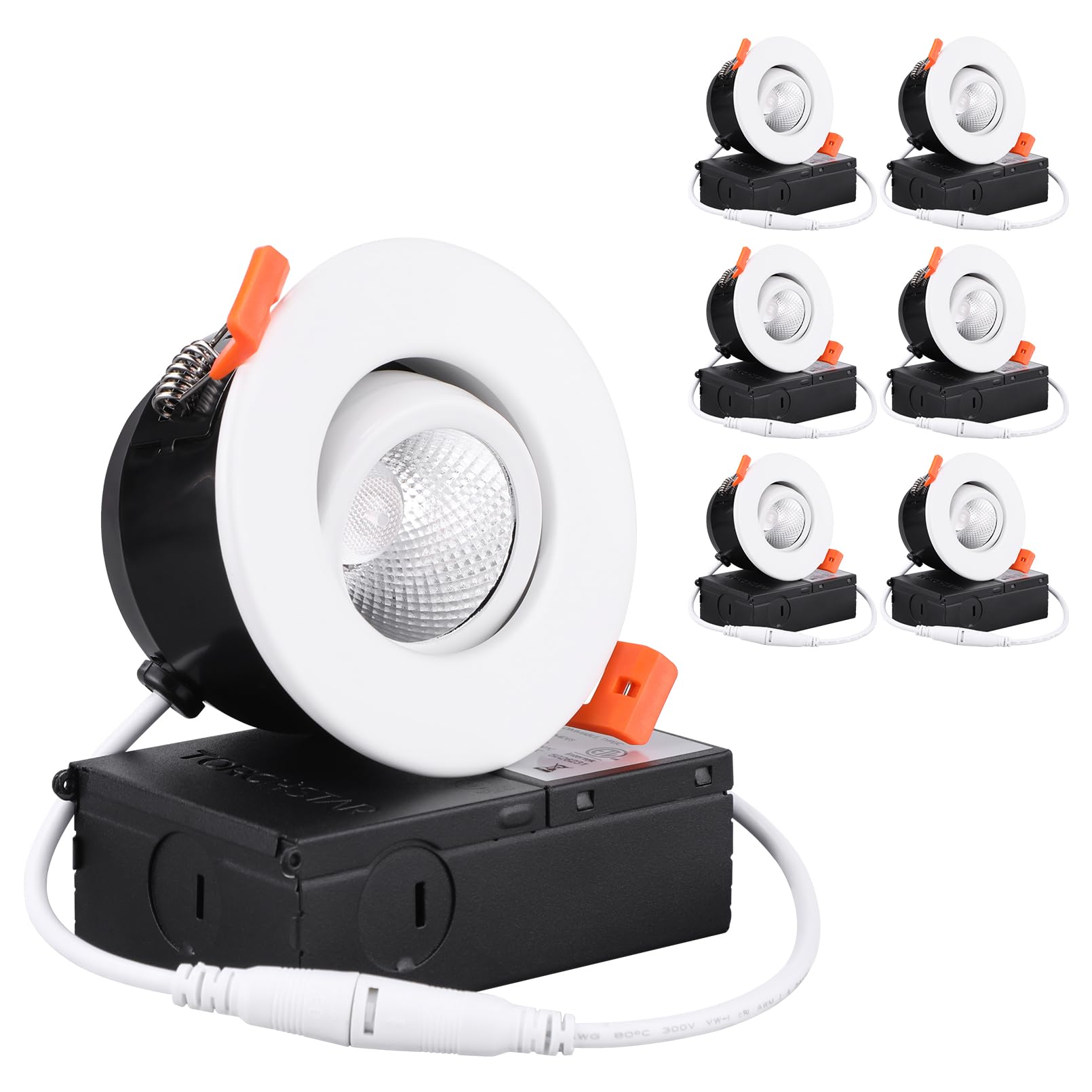TORCHSTAR 3inch gimbal LED downlight for flexible kitchen task lighting