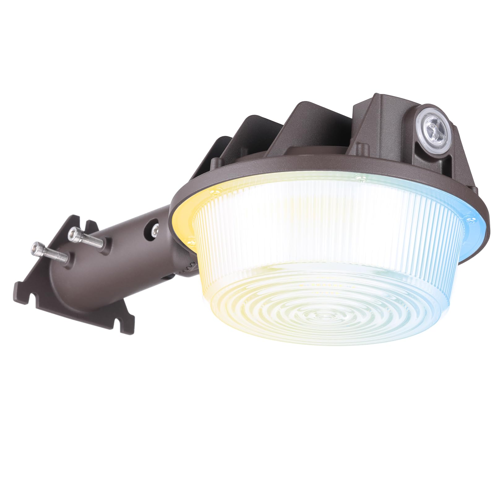 TORCHSTAR 3CCT LED barn light with adjustable wattage for flexible outdoor brightness.