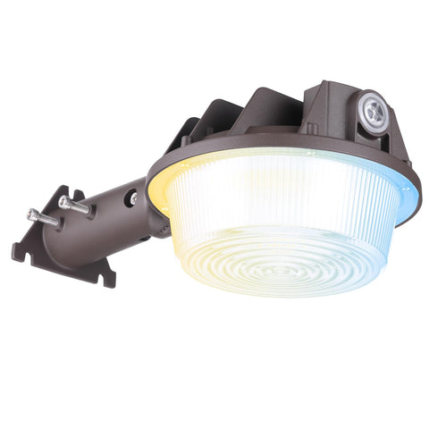 TORCHSTAR 3CCT LED barn light with adjustable wattage for flexible outdoor brightness.
