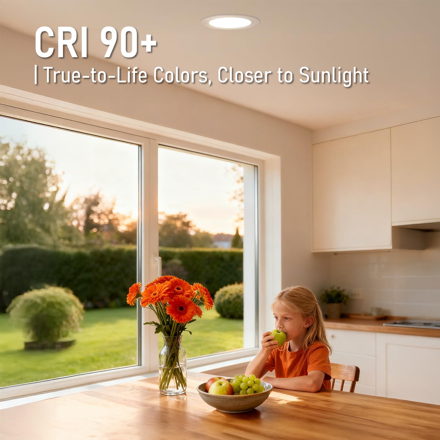 TORCHSTAR Basic Series CRI90 LED recessed light for true color rendering.