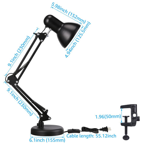 Torchstar clip desk light suitable for dorms and small offices.
