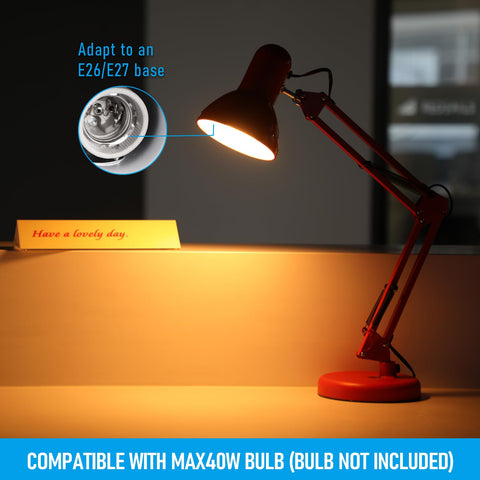 Torchstar E26-compatible lamp enables easy bulb upgrades for different moods.