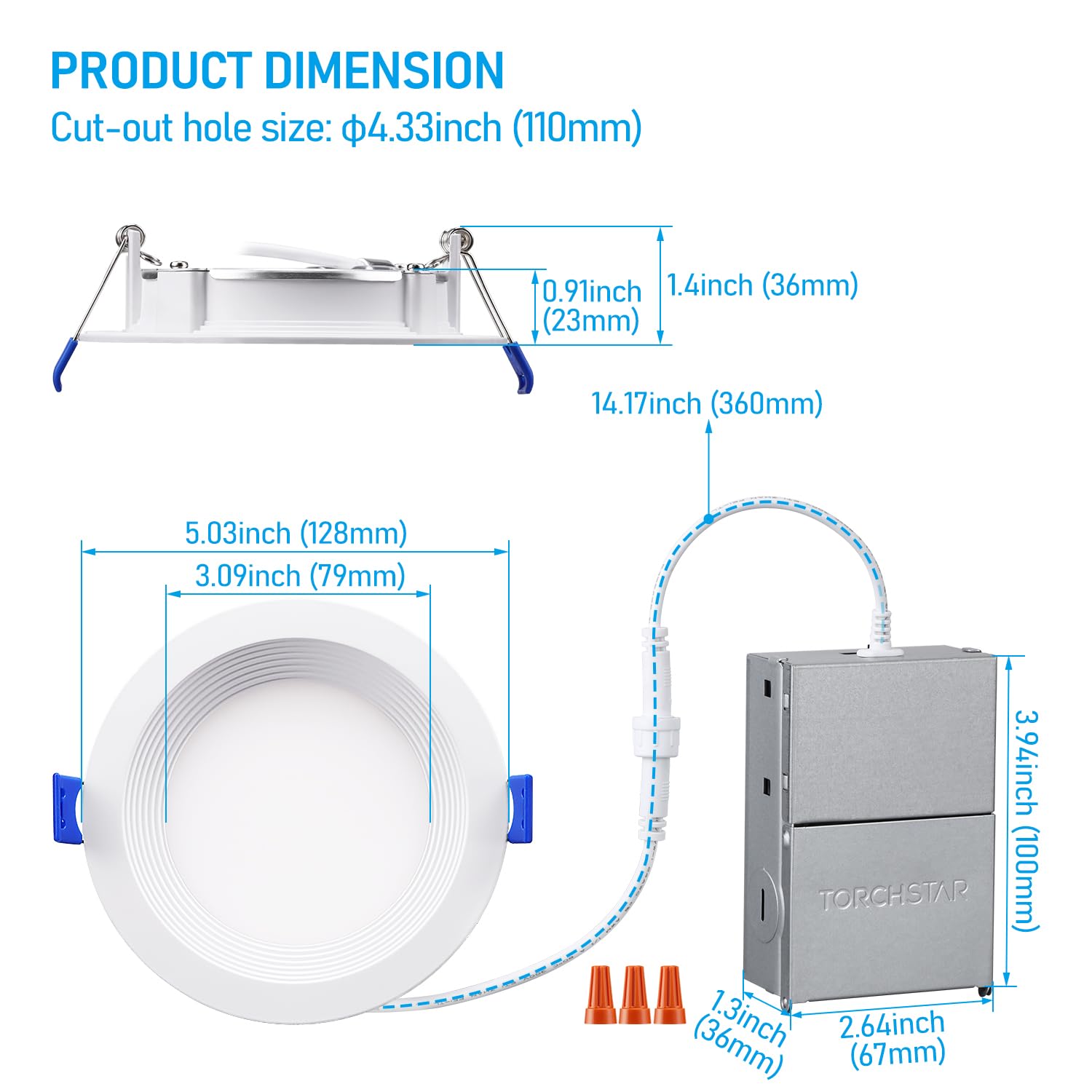 Torchstar ETL-certified LED downlight offers trusted safety and performance
