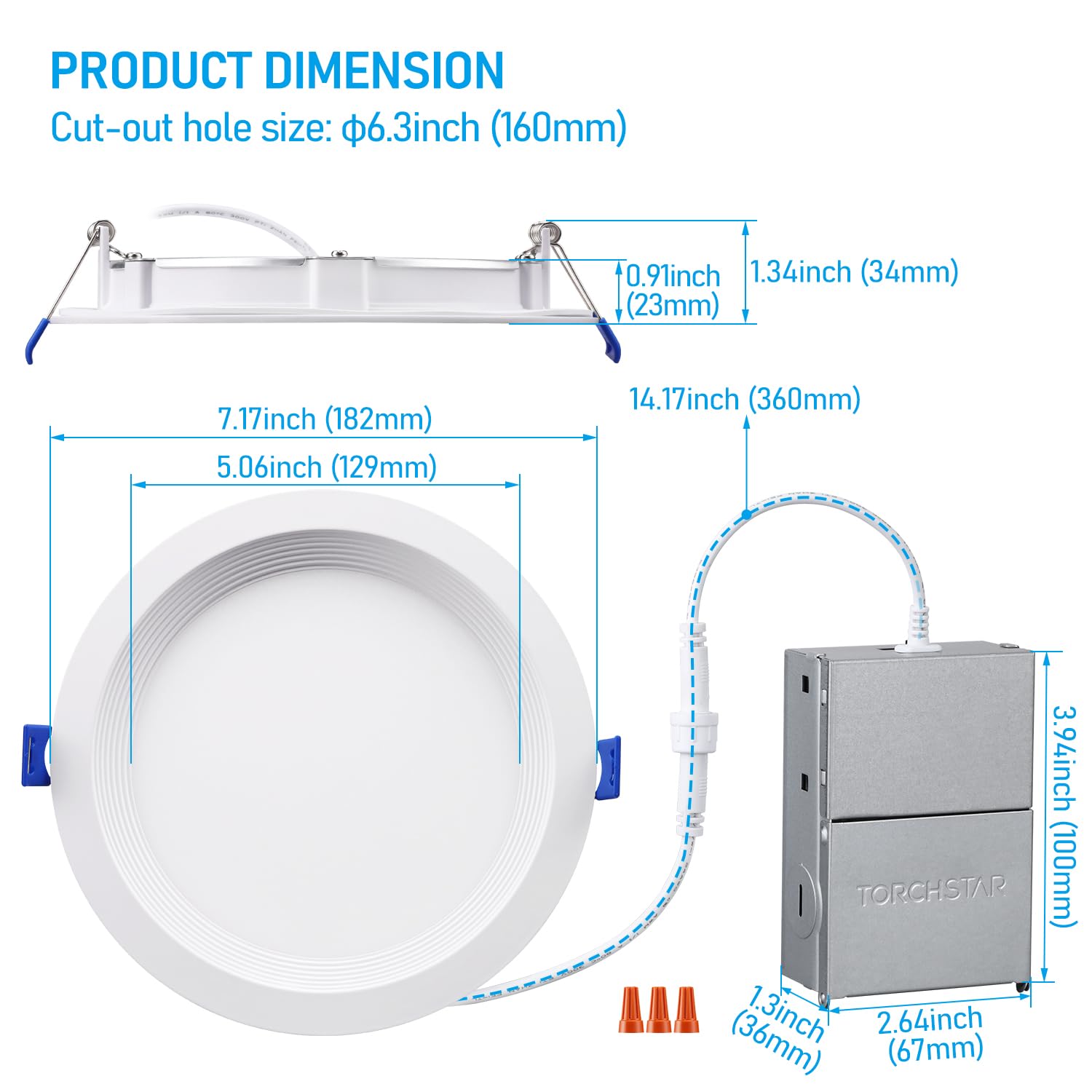 Torchstar ETL-certified option supports safe, compliant ceiling lighting.