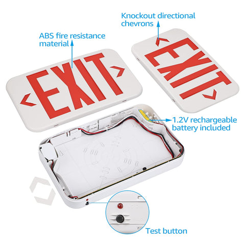 Torchstar exit sign UL 924 approved for safety compliance.