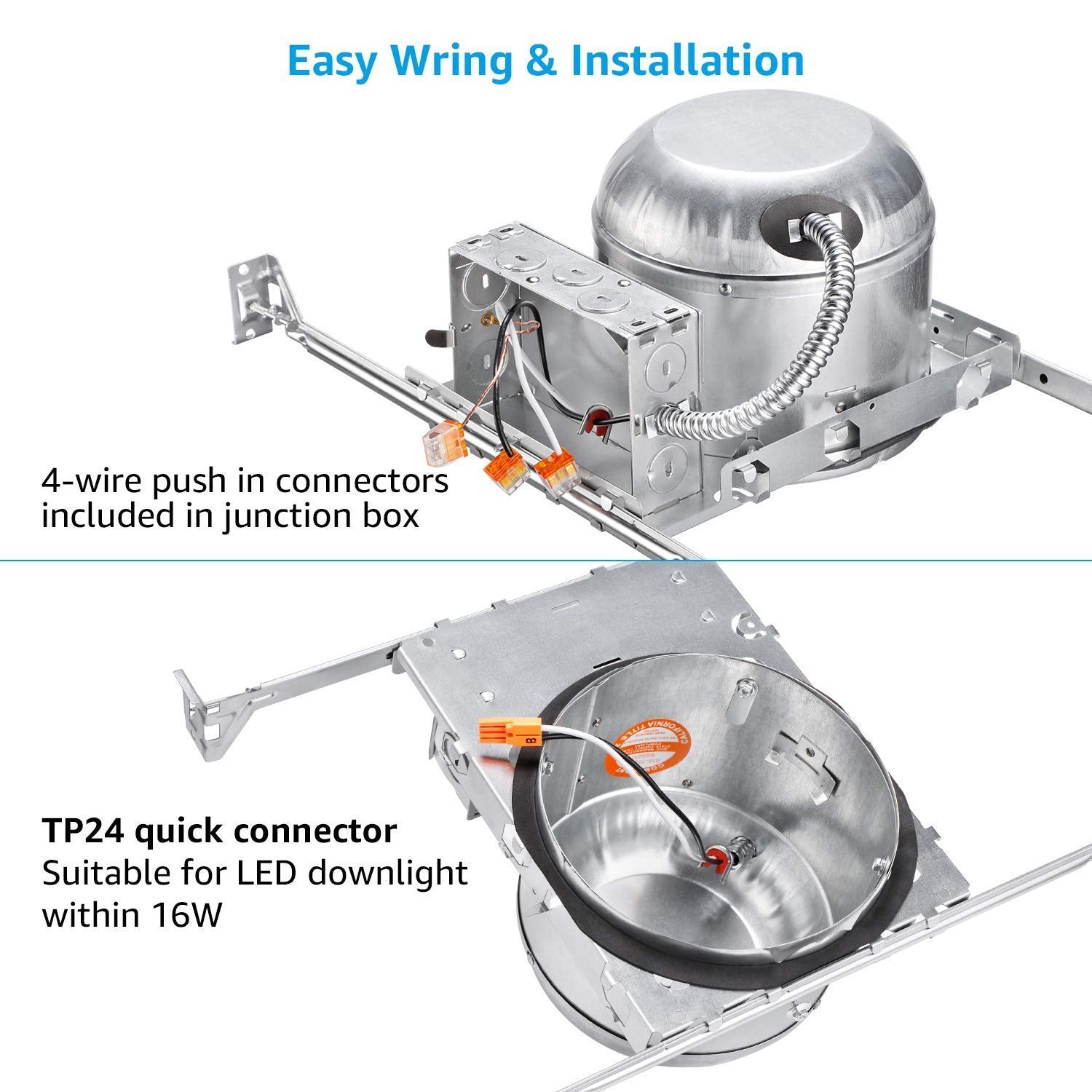 TORCHSTAR fast-nail hanger bars simplify installation in diverse ceiling layouts.