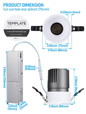 Torchstar flush ceiling installation demonstrates minimal fixture visibility