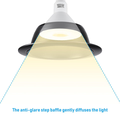 Torchstar full-metal 6-inch can trim delivers durable, rust-resistant quality for long-lasting lighting.