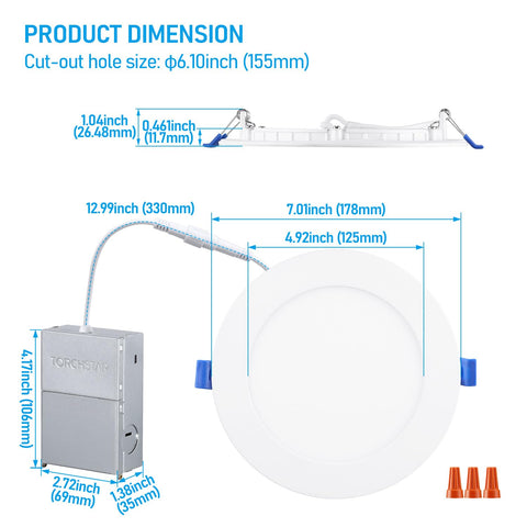 TORCHSTAR IC-rated recessed light compatible with ceiling insulation