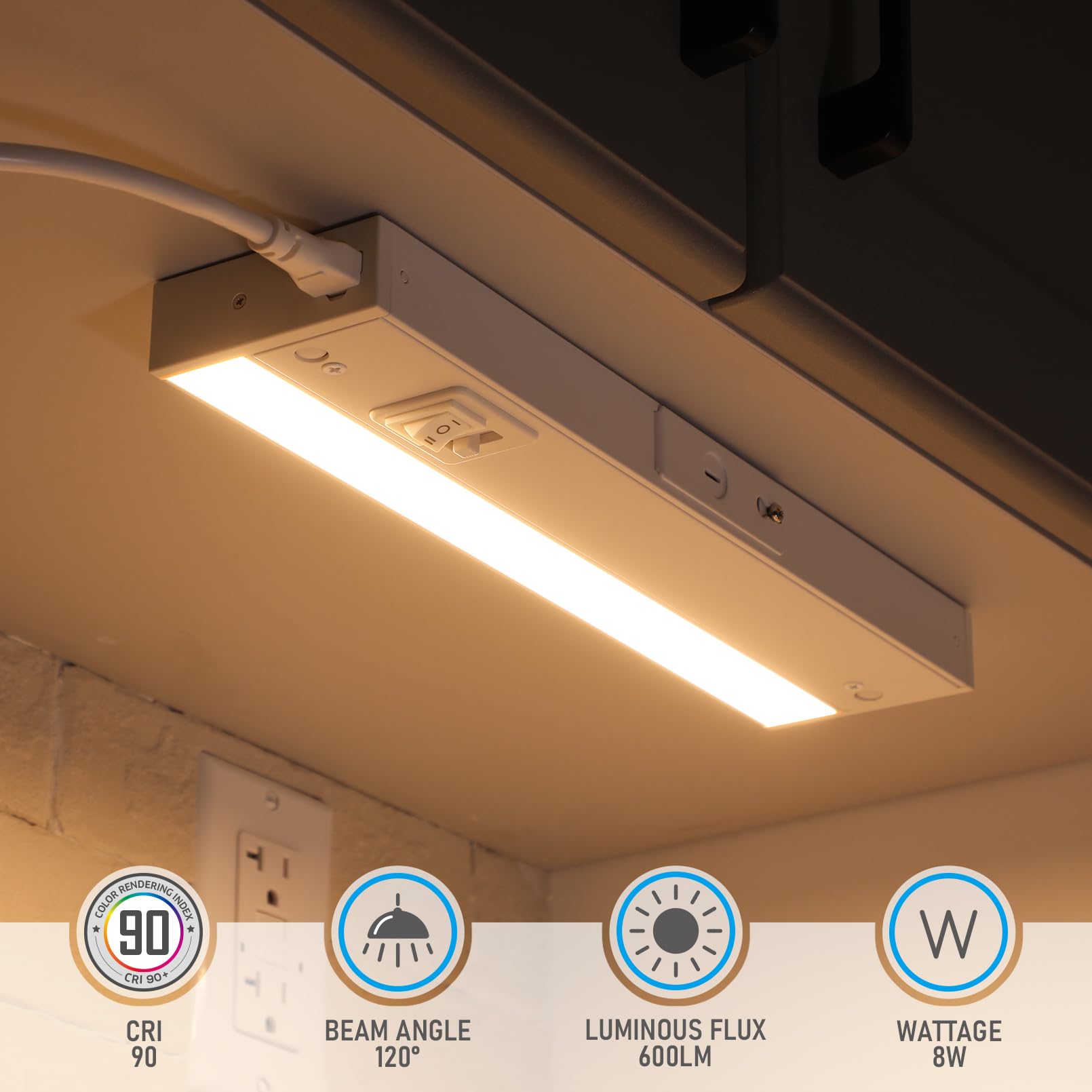 Torchstar jump cables enable seamless lighting across cabinet corners.
