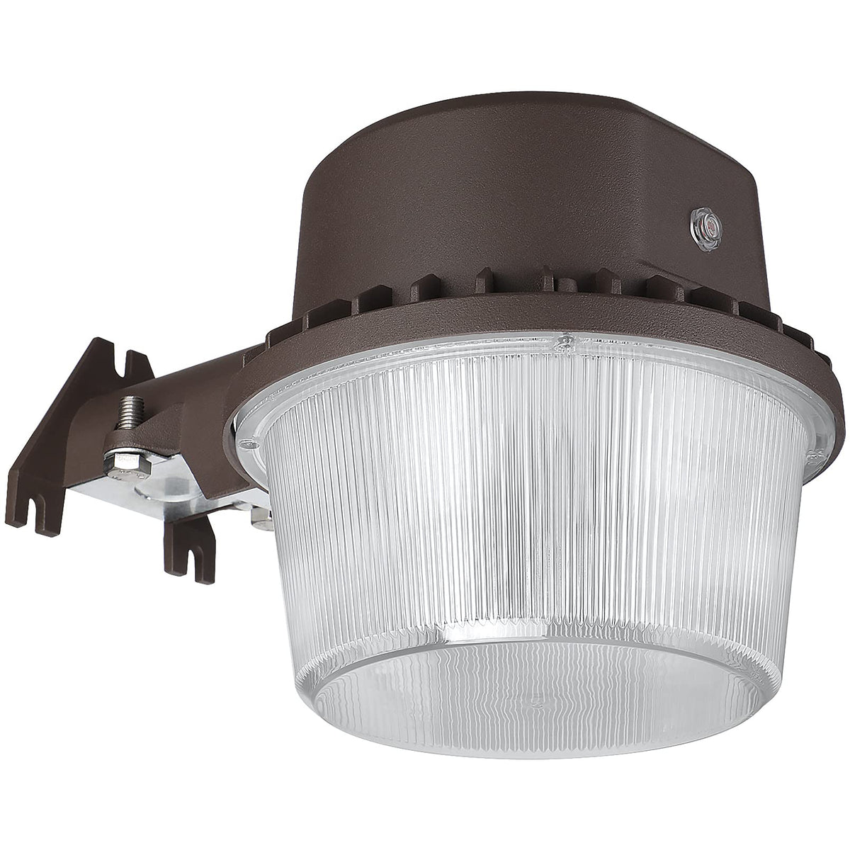 TORCHSTAR LED barn light with photocell activates at dusk for energy-efficient outdoor lighting
