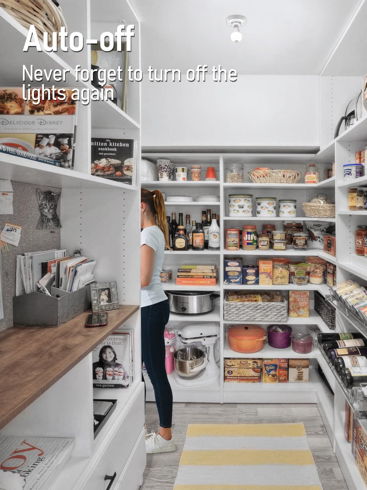 TORCHSTAR LED motion sensor light bulb closet application with auto-on convenience.