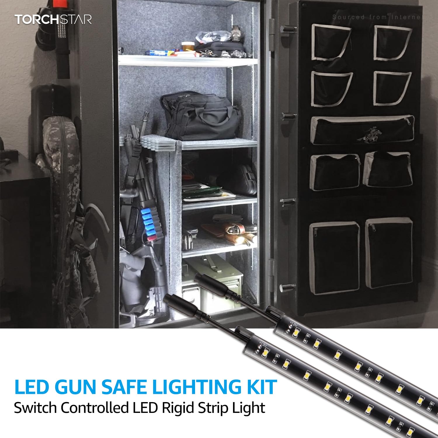 Rocker switch on TORCHSTAR kit for easy control in secure spaces