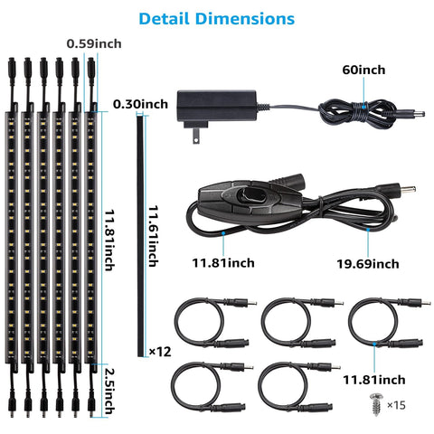 TORCHSTAR LED Safe Lighting Kit under-cabinet install brightens counters and displays.