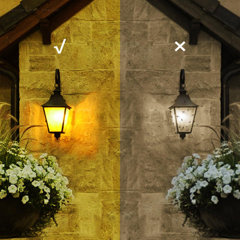 TorchSTAR outdoor A19 bulb with 600lm brightness lighting a walkway