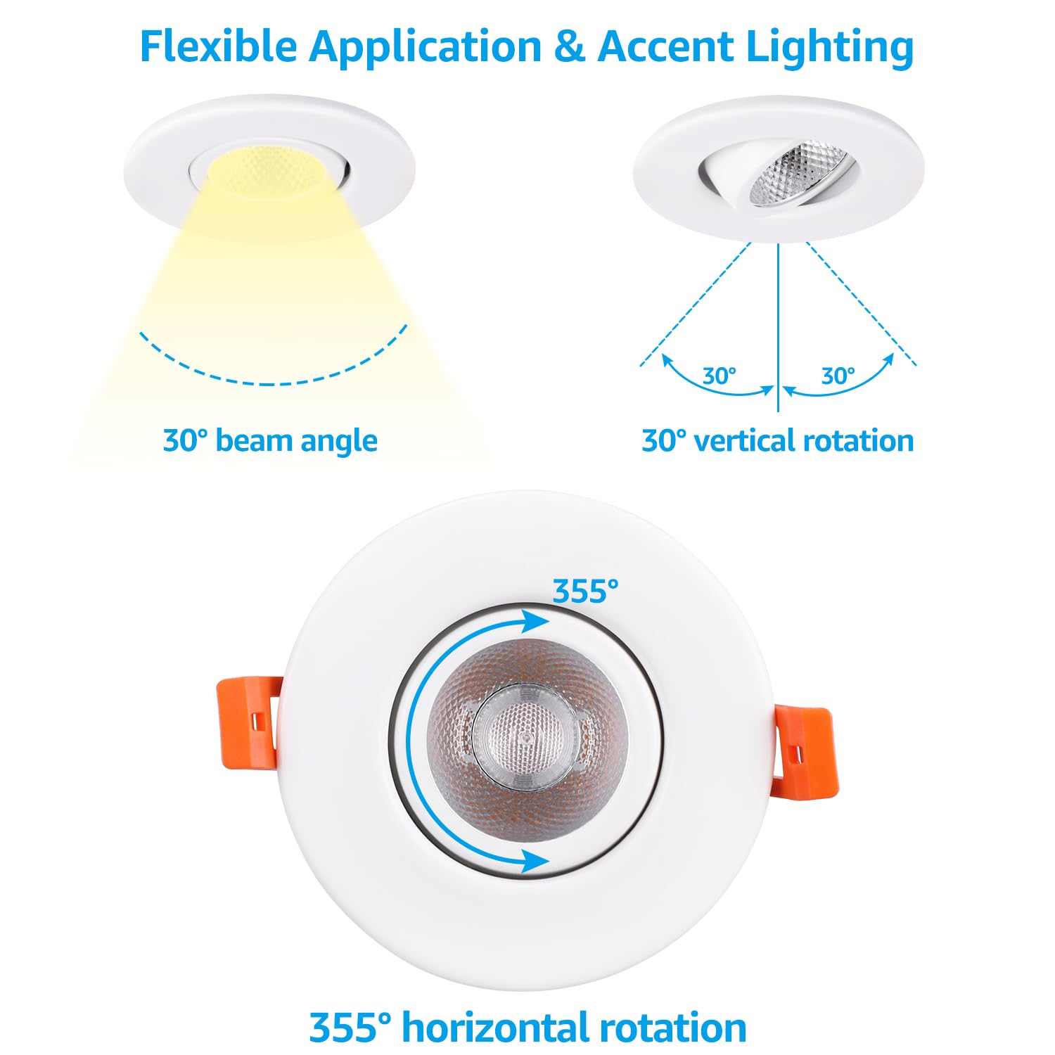 TORCHSTAR recessed light with junction box included for easy installation