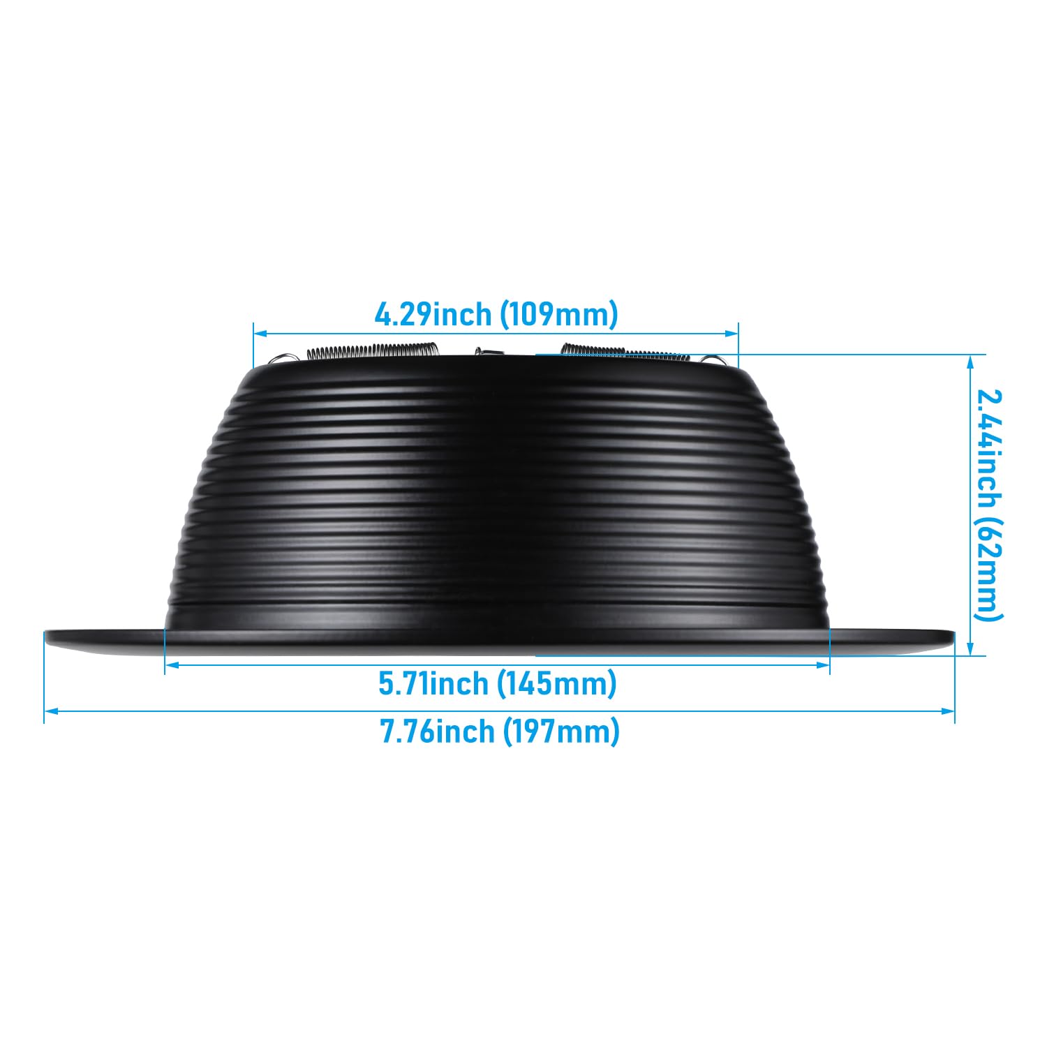 Torchstar recessed trim with detachable ring offers versatile installation options and quick ring removal.