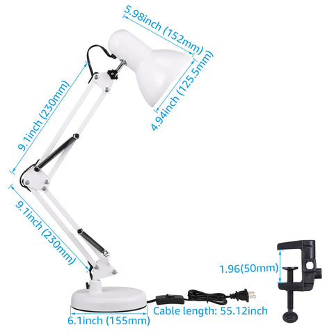 Torchstar desk lamp rotatable shade allows precise focus on tasks