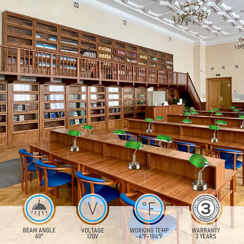 TORCHSTAR classic library lamp for study rooms