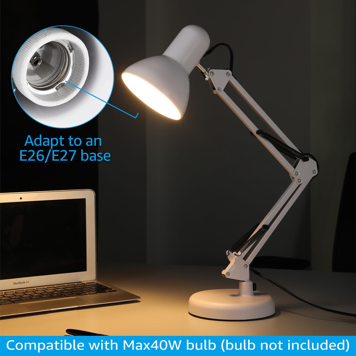 Torchstar desk lamp UL-listed plug adds safety for home offices