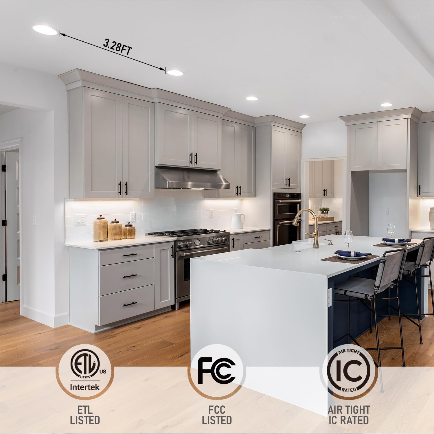 TORCHSTAR aluminum ultra-thin downlight with 2-inch clearance