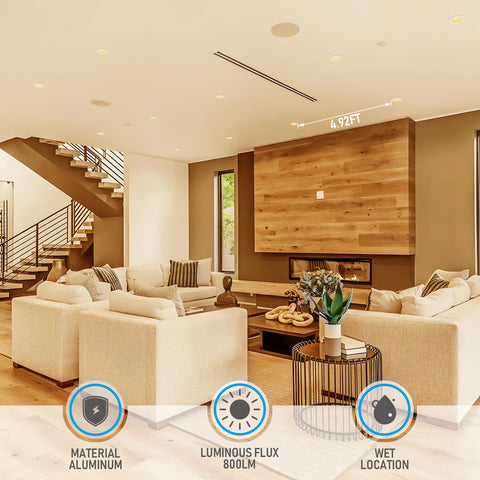 Wet-location rated TORCHSTAR downlight suitable for bathroom installations