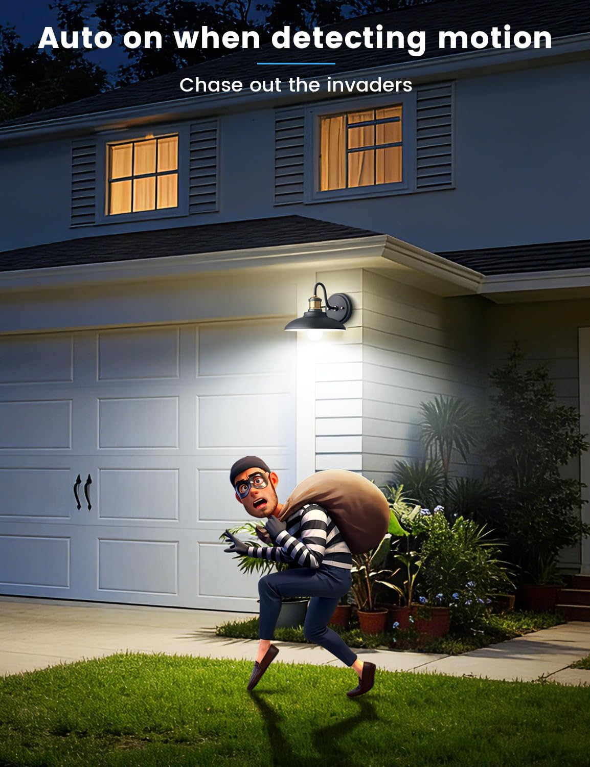 Torkase closet bulb with dusk-to-dawn feature keeps storage lit on demand