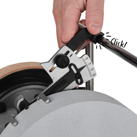 Tormek KS-123 universal support keeps knives stable on any machine